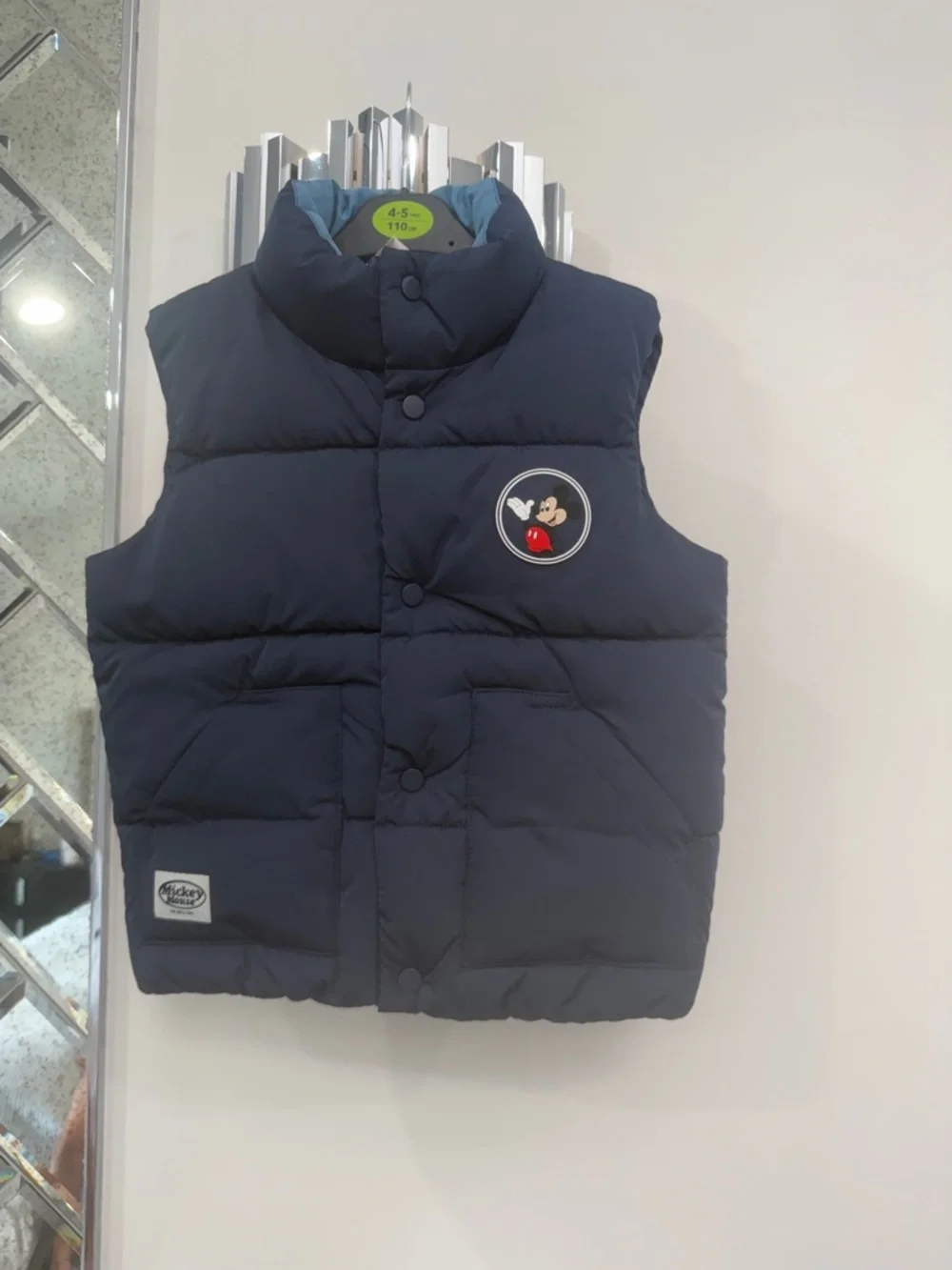 Disney Mickey Mouse Navy Kids Puffer Vest